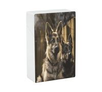 German Shepherd Cigarette Case Stylish Lightweight Pocket Holder Case for Smoke Waterproof Cigarette Dispenser Cigarettes Accessories for Outdoor Camping Hiking