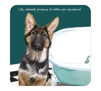 German Shepherd Coaster | The Little Dog Laughed