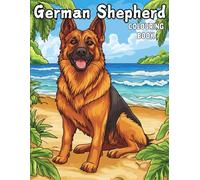 German Shepherd Colouring Book: A delightful colouring book for kids aged 3-12