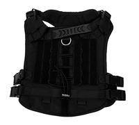 German Shepherd Convenient Dog Harness Dog Jacket Dog Halter Portable Dog Wear- Resistant Accessory Dog Coats Oxford Clo (Black 60x50x30cm)