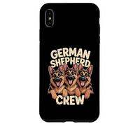 German Shepherd Crew Cute Cartoon Dog Owners Pet Alsatian Case for iPhone XS Max