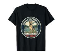 German Shepherd Dad Like A Regular Dad But Cooler Dog Dad T-Shirt
