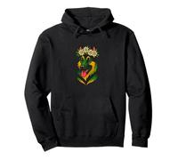 German Shepherd Daisy Crown Floral Dog Art Summer Pullover Hoodie
