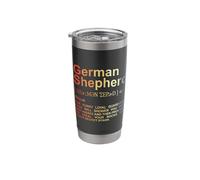 German Shepherd Dictionary Dog Breed Stainless Steel Insulated Tumbler
