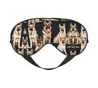 German Shepherd Dog (1) Soft Eye Mask Comfortable Sleep Mask with Adjustable Strap Breathable Fabric for Home Travel Camping & More