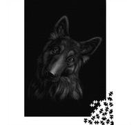 German Shepherd Dog 1000-Piece Jigsaw Puzzle for Adults, 70x50cm/1000pcs, White Cardboard Construction, Screen-Free Leisure And Family Time