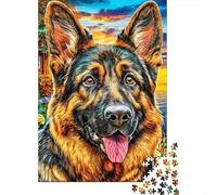German Shepherd Dog 1000 Piece Jigsaw Puzzle for Family - Fun Challenge for Adults & Kids, 38x26cm/1000pcs