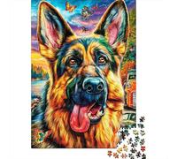 German Shepherd Dog 1000 Piece Jigsaw Puzzle for Family - Fun Challenge for Adults & Kids, 52x38cm/1000pcs