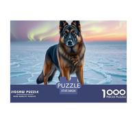 German Shepherd Dog 1000 Pieces Jigsaw Puzzles For Adults And Kids Animal Pet Fun Brainteasing Colourful Creativity Gift Giving 38x26cm/1000pcs