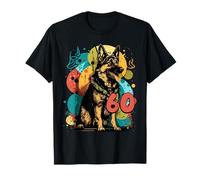 German Shepherd Dog 60th Birthday Themed Party 60 Year Old T-Shirt