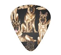 German shepherd dog Advanced guitar pick 12 pieces Three thicknesses for bass, electric guitar, acoustic guitar bag