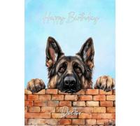 German Shepherd Dog Birthday Card for Doctor
