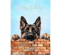 German Shepherd Dog Birthday Card for Mummy