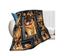 German Shepherd Dog Blanket - Cute Gifts & Decor, Soft Warm Cozy Fleece Throw for Girls, Women, Kids & Adults, 50"x40"