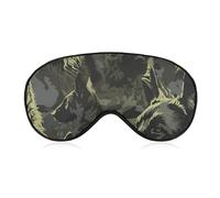 German Shepherd Dog Camouflage Blackout Sleep Mask for Side Sleeper Soft Covers for Travel Essentials Nap