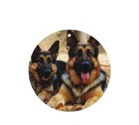 German Shepherd Dog Car Air Fresheners 6 Pcs, Funny Hanging Car Air Fresheners Cute Long Lasting Scented Mirror Hanging Decoration Ornaments Gift Interior Decor Accessories For Men Women