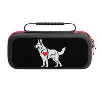 German Shepherd Dog Carry Case for Switch Hard Shell Protective Cover Pouch Travel Carrying with Handle