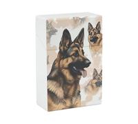 German Shepherd Dog Cigarette Case for Regular King Size 85mm 20 Capacity Push to Open Hard Shell Cigarette Box Portable & Waterproof Cigarettes Case for Men Women Pocket Cigarettes Holder, Cig Access
