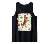 German Shepherd Dog Climbing Wall Boulder Bouldering Tank Top