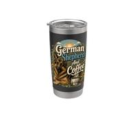 German Shepherd Dog Coffee Sunrise Stainless Steel Insulated Tumbler