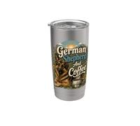 German Shepherd Dog Coffee Sunrise Stainless Steel Insulated Tumbler