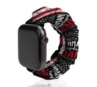 German Shepherd Dog Dad Cute Watch Band Sports Watch Strap Replaceable Straps for Men Women Compatible with Apple Watch