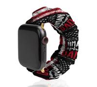 German Shepherd Dog Dad Cute Watch Band Sports Watch Strap Replaceable Straps for Men Women Compatible with Apple Watch