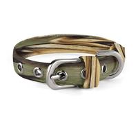 German Shepherd Dog Dog Collar Adjustable Pet Collar Stainless Steel D-Ring Collar Oxford Cloth Cat Collar Strap with Metal Buckle for Small Medium Dog