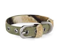German Shepherd Dog Dog Collar Adjustable Soft and Comfortable Puppy Collars with Metal Buckle Pet Collar for Small Medium Pet