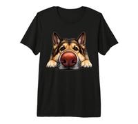 German Shepherd Dog Face Selfie Meme Trendy Cute Dogs Lover Premium T-Shirt