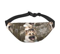 German Shepherd Dog Fanny Pack for Men Women Belt Bag Fashion Waist Bag Everywhere Crossbody Bag Wallet Hip Bum Bag with Adjustable Strap Waterproof Chest Bag for Travel Hiking Sports, Black, One Size