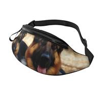 German Shepherd Dog Fanny Pack for Men Women Fashion Running Waist Packs Waterproof Crossbody Bags Everywhere Belt Bag with Adjustable Strap Sports Hip Pack for Travel Wallet