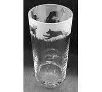 German Shepherd Dog Frieze Boxed 1 Pint Conical Beer Glass