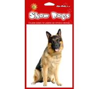 German Shepherd Dog Gift - 2 x Double sided Window/Fridge Sticker