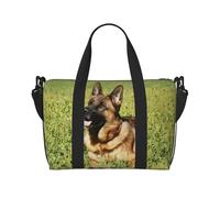 German Shepherd Dog Handheld Crossbody Travel Bag Single Shoulder Handbag Sports and Fitness Bag Travel Luggage Bag