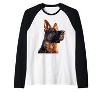 German Shepherd Dog I Love Shepherd Dogs Raglan Baseball Tee