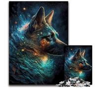 German Shepherd Dog JigsawPuzzle 1000 Pieces for Adults Challenging Puzzles Brain Teaser, Adult Game, Family Interactive Activity 50x75CM/19.68x29.52inch