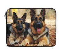 German Shepherd Dog Laptop Sleeve Case 13inch Shockproof Slim Computer Bag 10-17 Inch Traveling Carrying Laptop Briefcase for Women Men Waterproof Compatible with MacBook Air, Hp, Dell, Lenovo