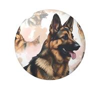 German Shepherd Dog Lovers Button Pins 1 Pc, 2.4 Inch Round Button Badges Metal Personalized Picture Photo Pin Buttons Kit For Craft Supplies Christmas Diy Party Projects, 5 PCS, One size