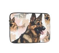 German Shepherd Dog Lovers Laptop Sleeve Bag 13 Inch, Waterproof Shockproof Laptop Case Bag Computer Skin Bags Lightweight Tablet Carrying Case