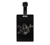 German Shepherd Dog Luggage Tag Alsatians Suitcase Baggage Privacy Cover ID Label