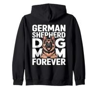 German Shepherd Dog Mom Forever Zip Hoodie
