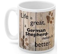 German Shepherd Dog Mug, GSD Dog Gift, Ideal Present for Dog Lover