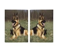 German Shepherd Dog Passport Holder Passport Wallet PU Leather Passports Protective Cover Slim Travel Accessories