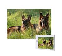 German Shepherd Dog Pattern,1000 Pieces Wooden Jigsaw Family Game Jigsaw Puzzles for Adults Teens Home Decor