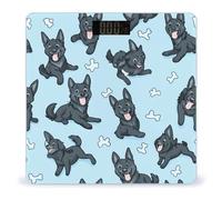 German Shepherd Dog Pattern Digital Weighing Weight Scale with Lighted LED Display for Bathroom Home Office