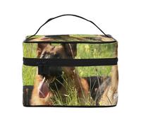 German Shepherd Dog Pattern, Makeup Bag, Portable Cosmetic Bag for Women - Travel Cosmetic Organizer, Toiletry Pouch, The Go-to Gift That Never Disappoints for Special Moments