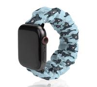 German Shepherd Dog Pattern Watch Band Compatible with IWatch Bands Series 6 5 4 3 2 1 Elastic Replacement Wristband