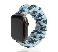 German Shepherd Dog Pattern Watch Band Compatible with IWatch Bands Series 6 5 4 3 2 1 Elastic Replacement Wristband