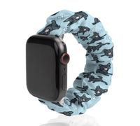 German Shepherd Dog Pattern Watch Band Compatible with IWatch Bands Series 6 5 4 3 2 1 Elastic Replacement Wristband